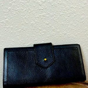 Brand New Madewell Leather Post Wallet